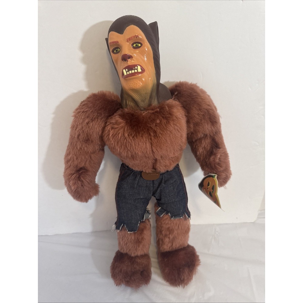 Wolfman Plush Toy Vintage 1998 Play By Play Werewolf 16" Halloween 90s New Tags
